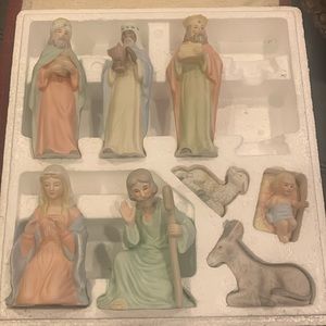Vintage Nativity Set
